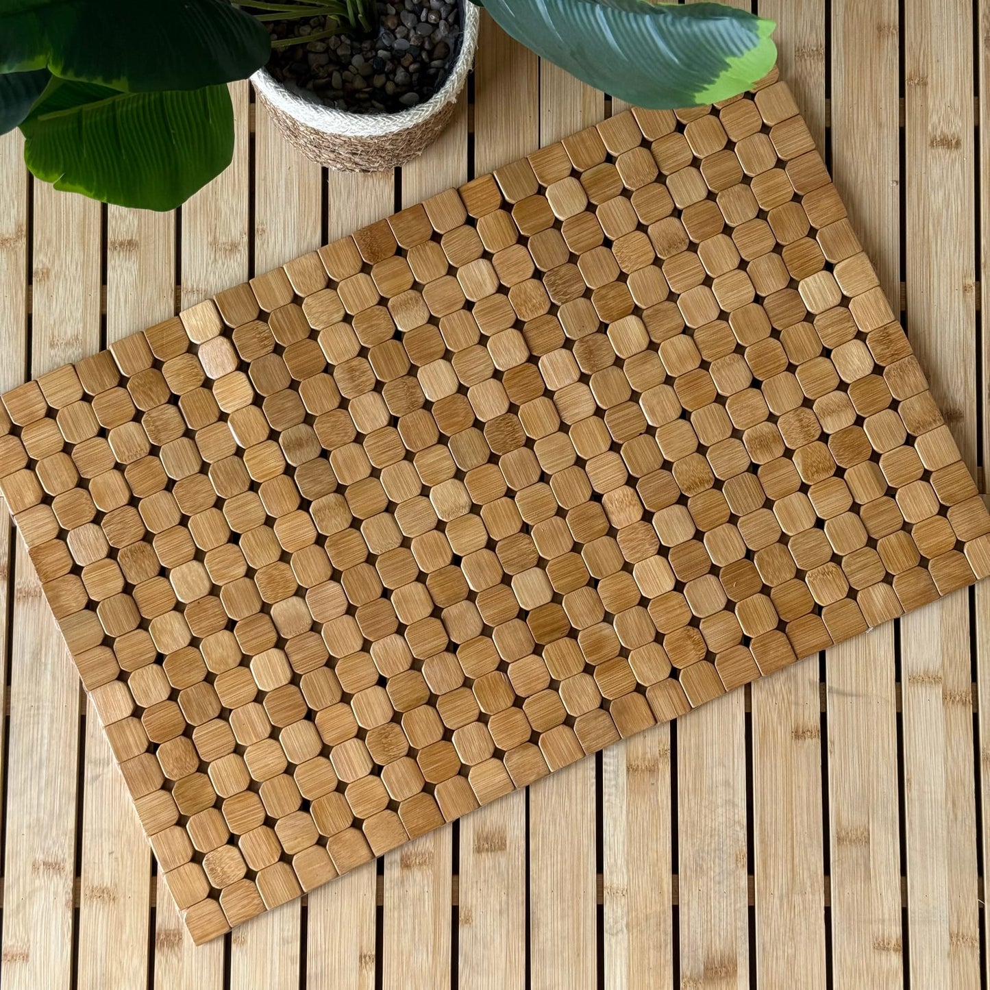 Bali Bambu Banyo Matı 60x40 cm