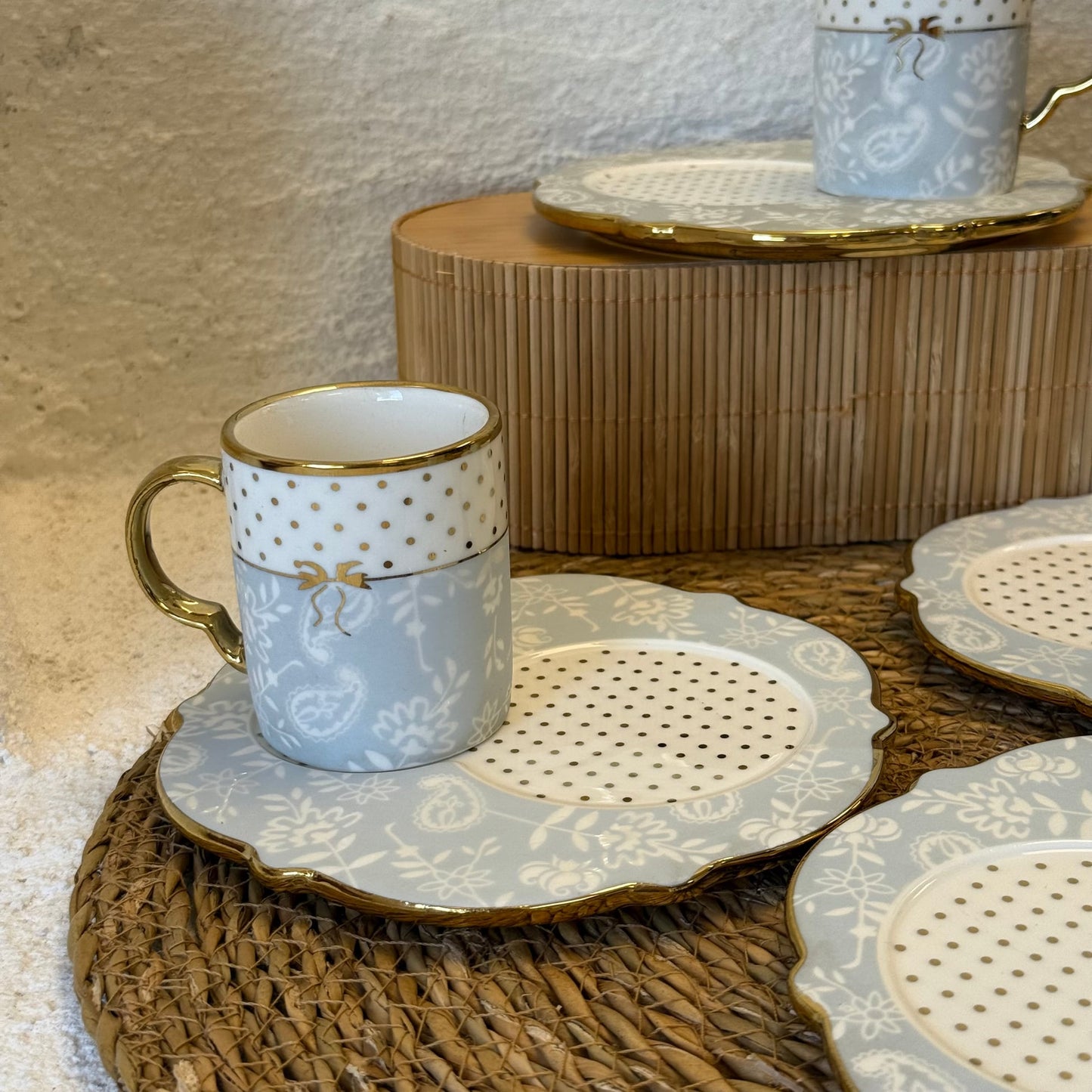 Piante Porselen Kahve Fincan Takımı 6 Kişilik