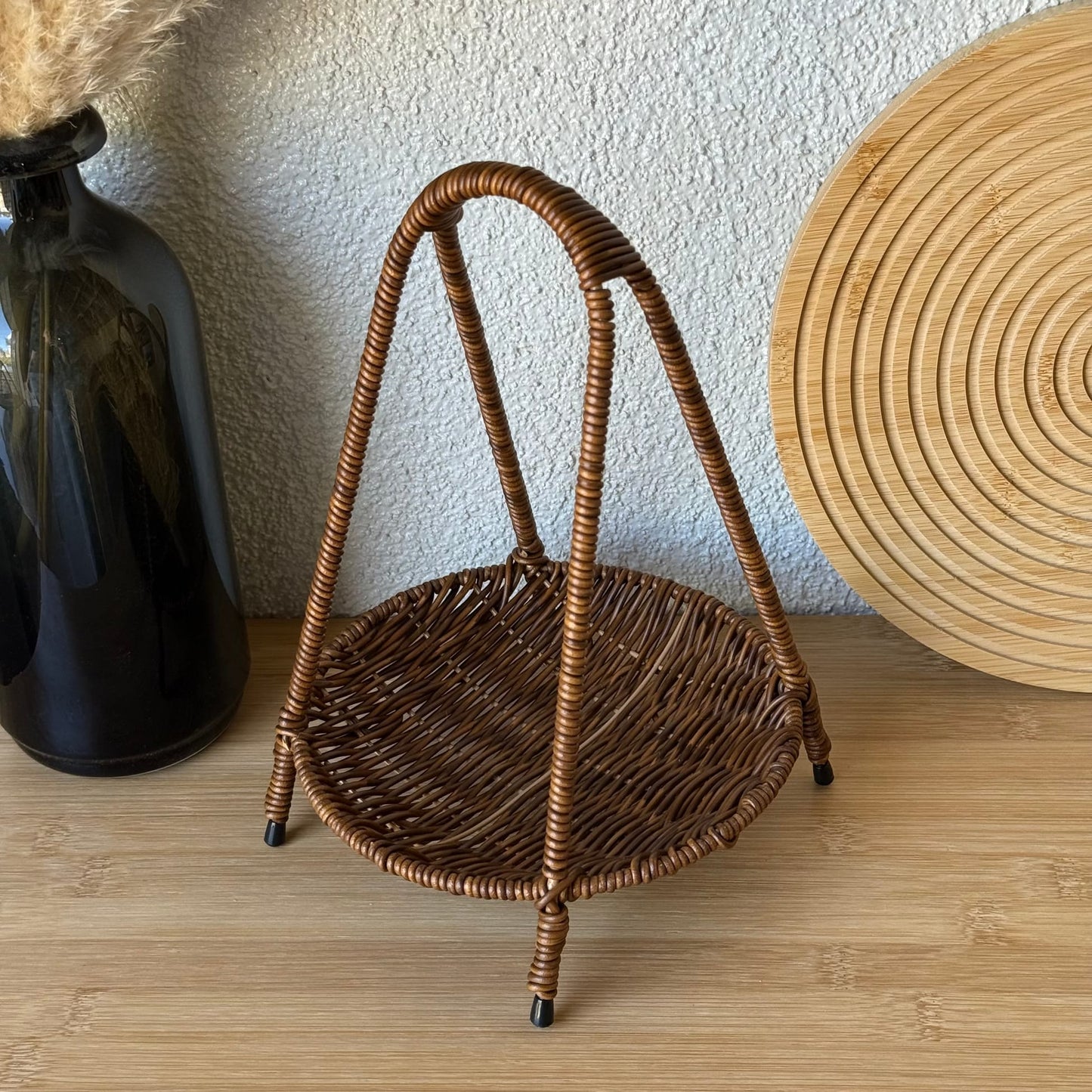Deo Rattan Meyvelik Sunumluk 27 CM Kahve Rengi