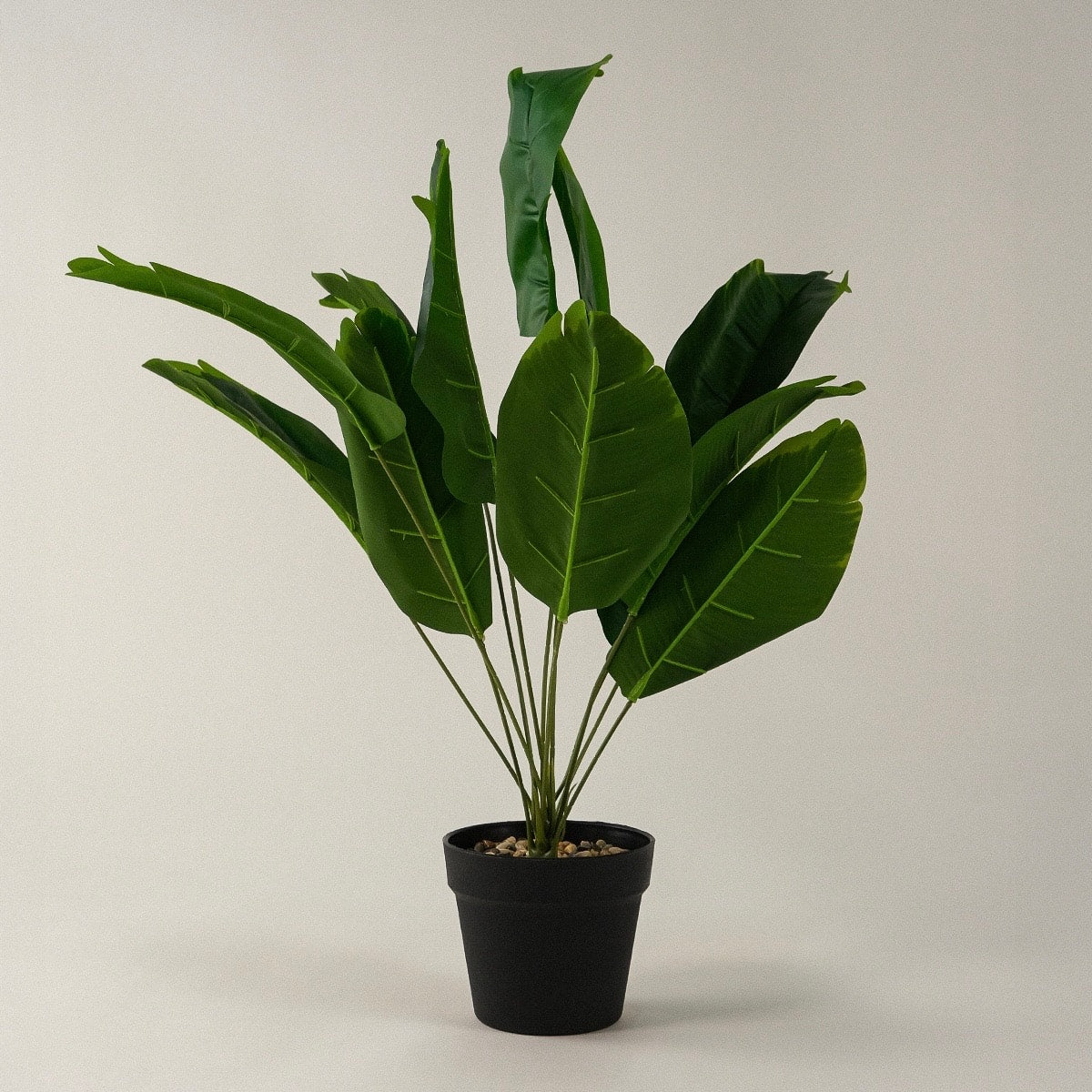 Uzun Yapraklı Saksılı Yapay Çiçek 65 cm