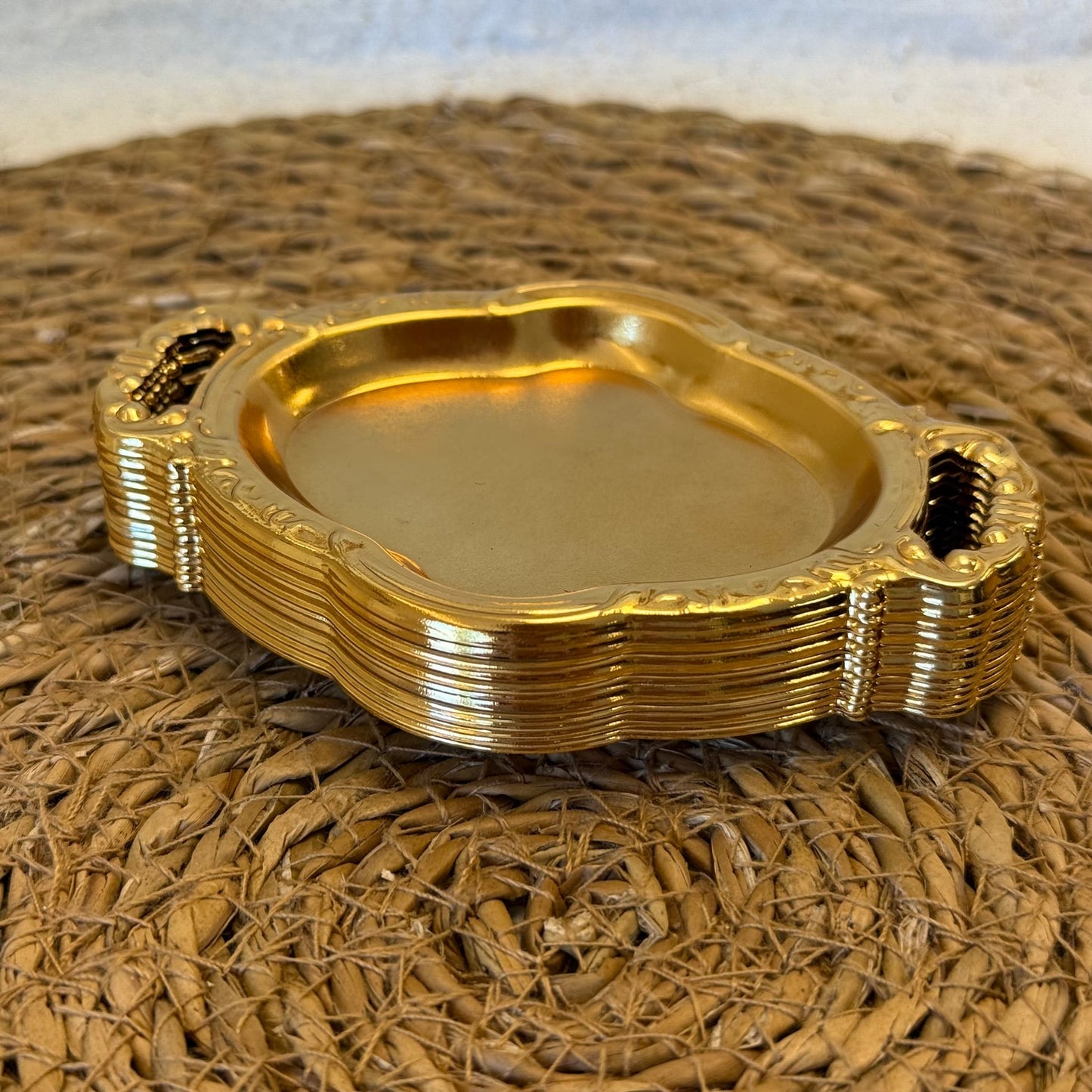 Mini Oval 12 Adet Sunumluk Gold