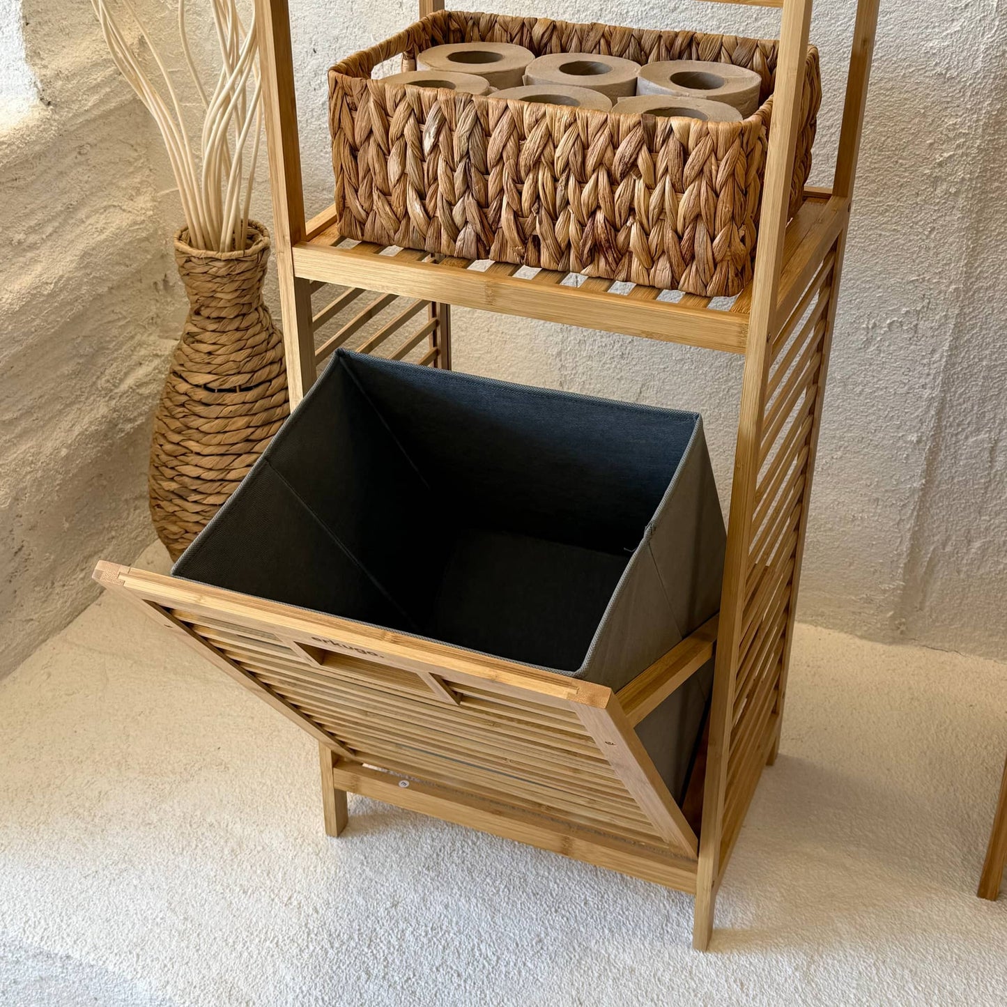 Tortilla Bambu Kitli Çamaşır Sepeti 95x40x30 cm