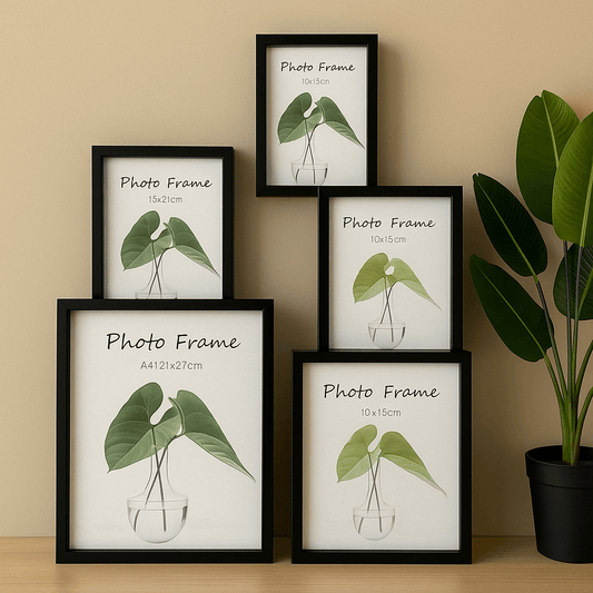 İKAE 5 Boy Ahşap Çerçeve Seti Mat Siyah