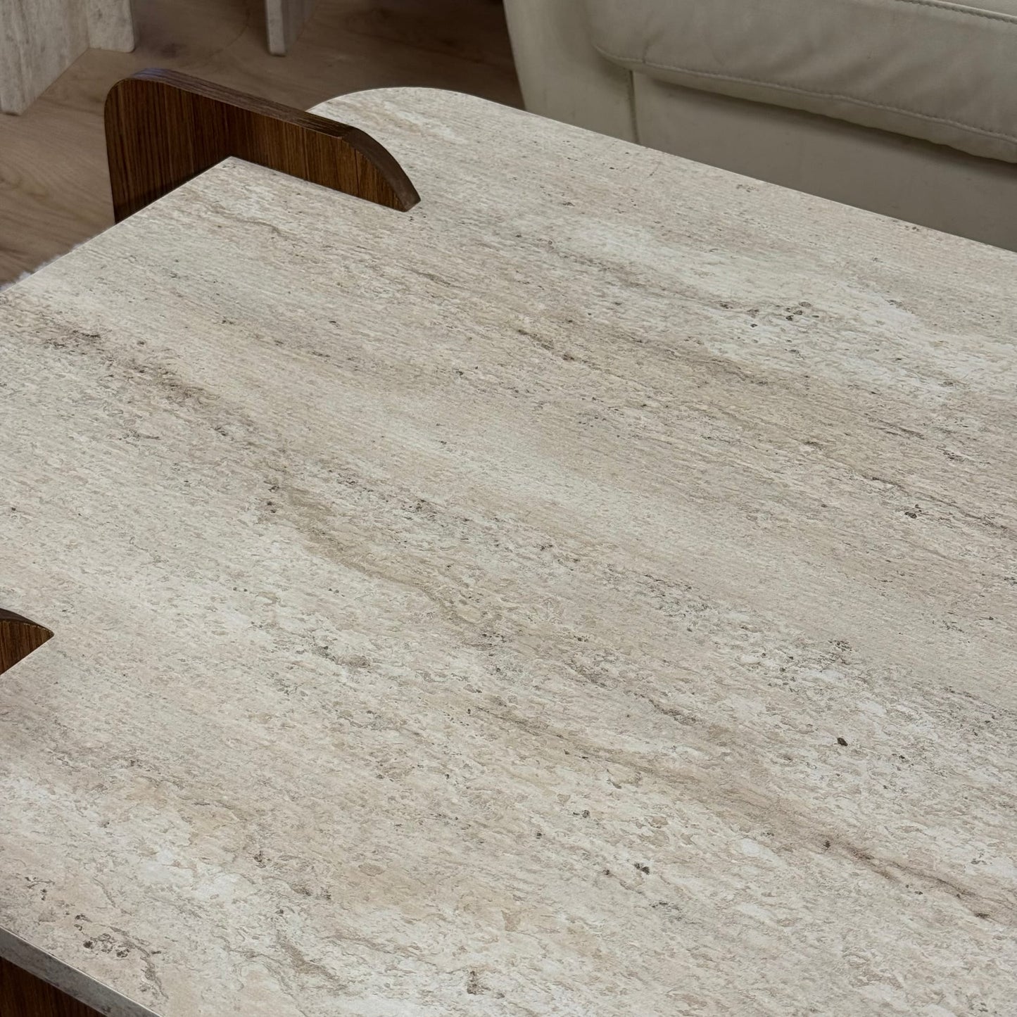 Boho Pinterest, Traverten Desen, Büyük Boy, Orta Sehpa 120x70x46 cm (Lansman Fiyatı)