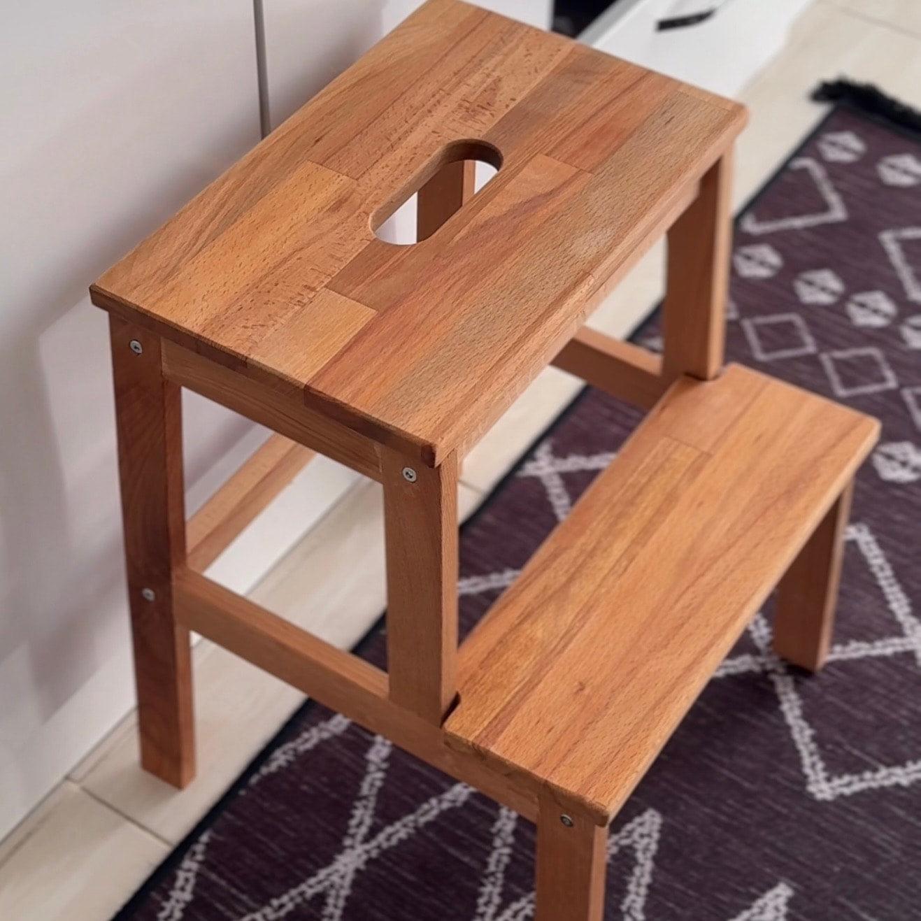 Kasandra Home Basamaklı Ahşap Merdiven 48 CM