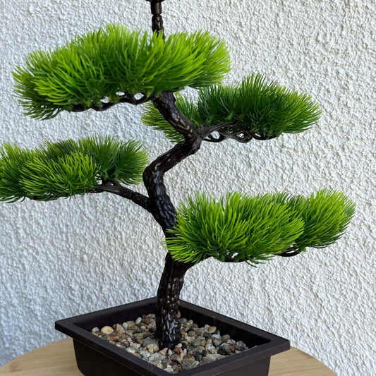 Bonsai Saksılı Yapay Çiçek 40 cm (Model-3)