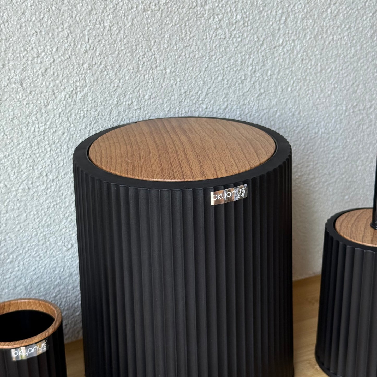 Coliseum Akrilik Banyo Seti 5 Parça Siyah