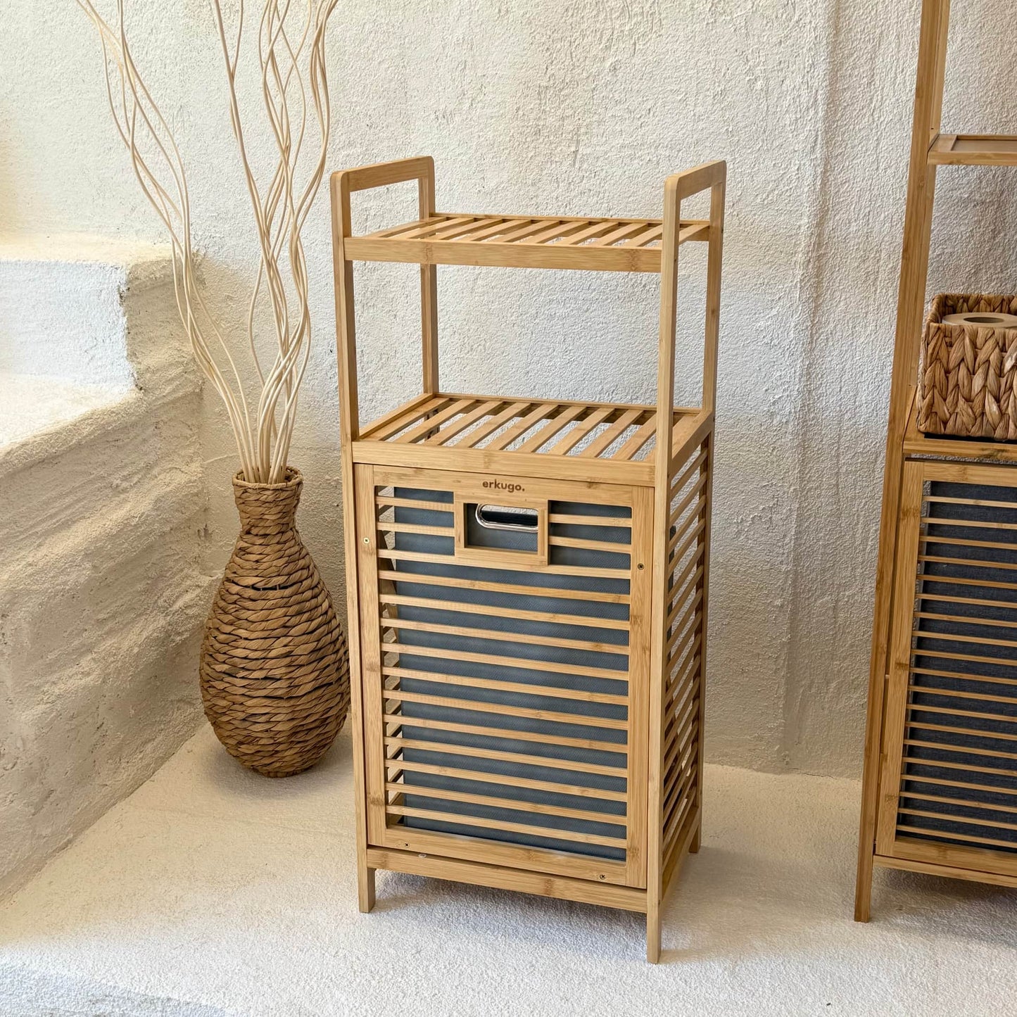 Tortilla Bambu Kitli Çamaşır Sepeti 95x40x30 cm