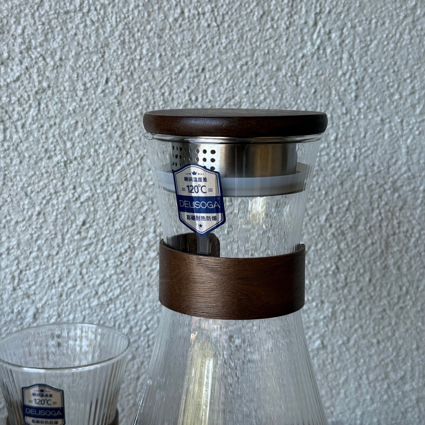 Delisoga Ahşap Detaylı Cam Sürahi Set 7 Parça (SÜPER FİYAT)