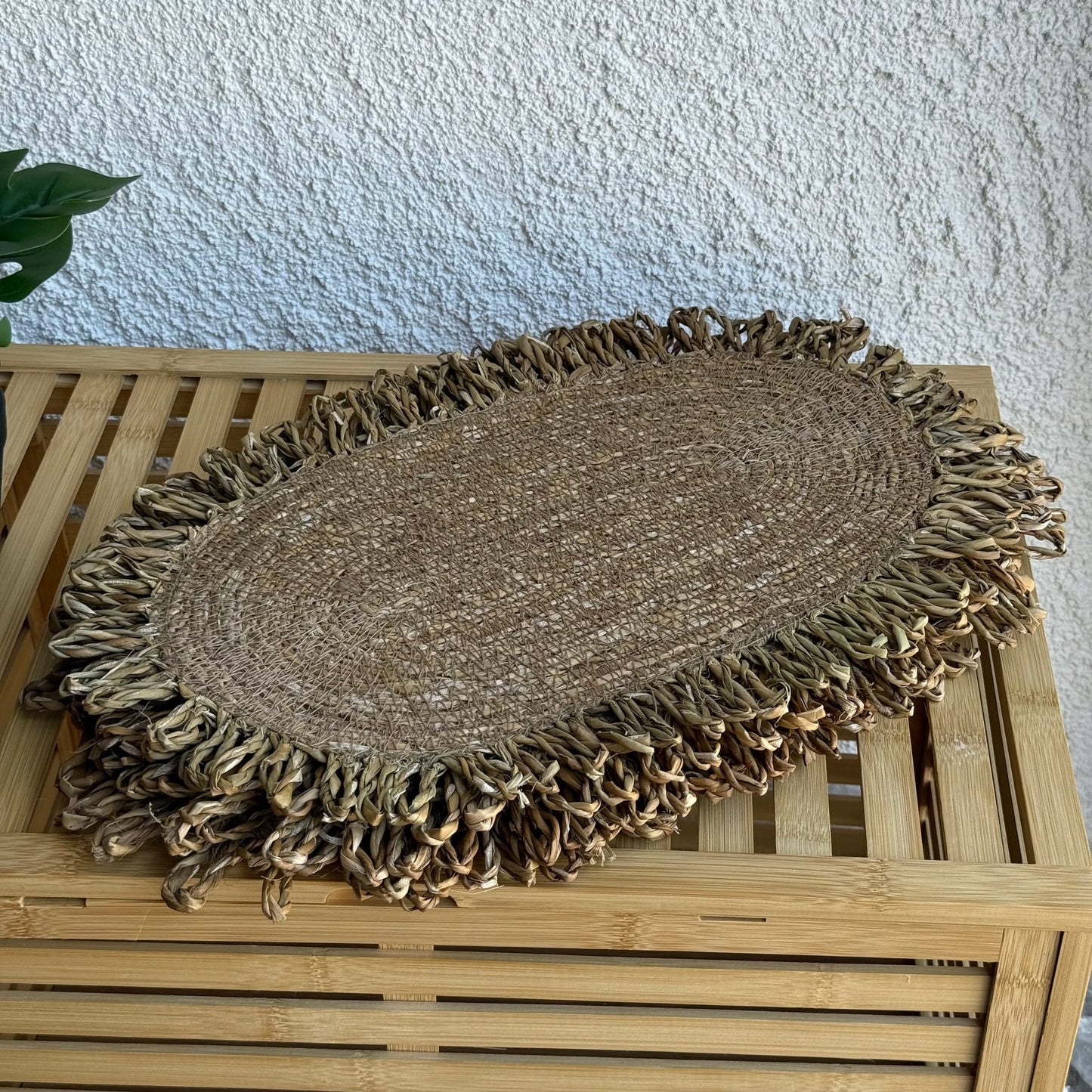 SVR 6 Adet Set Püskülü Oval Amerikan Servisi Hasır