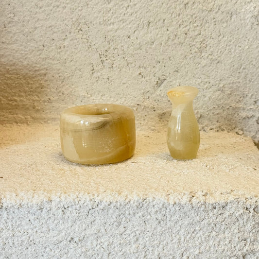 Mini Saf Mermer Havan 6,5 cm