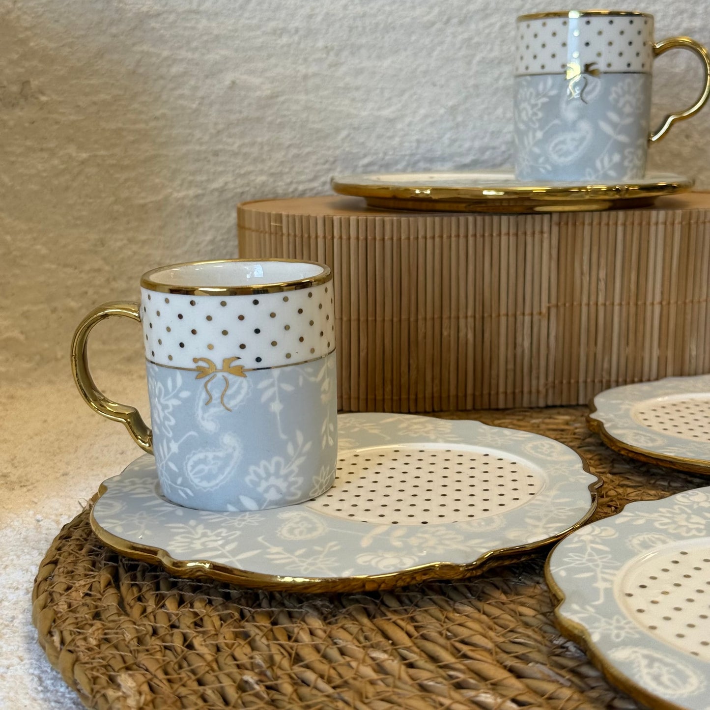 Piante Porselen Kahve Fincan Takımı 6 Kişilik