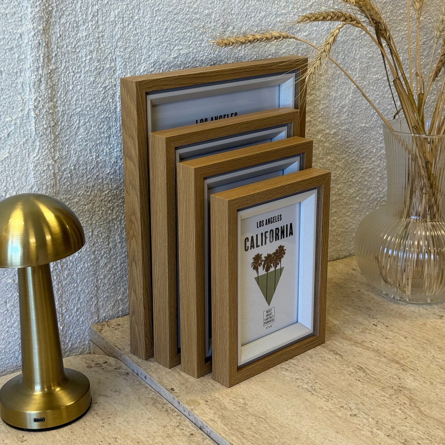 İKAE California 4 Boy Ahşap Çerçeve Seti (B)