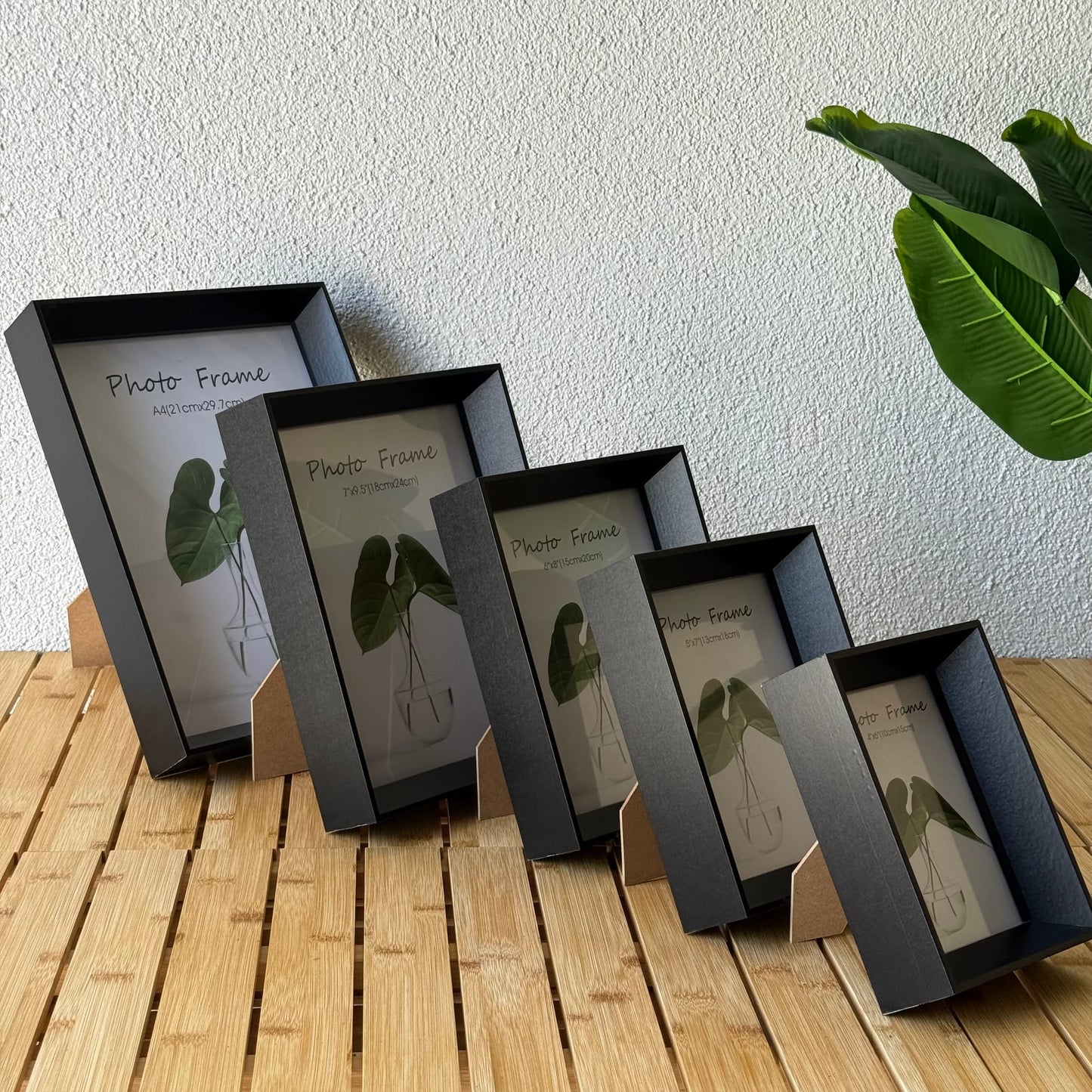 İKAE 5 Boy Ahşap Çerçeve Seti Mat Siyah