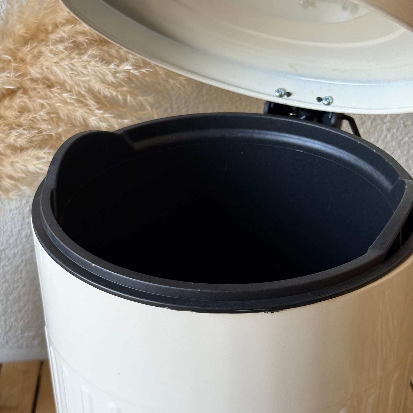 ZRA Vintage Çop Kovası 16 Litre Krem