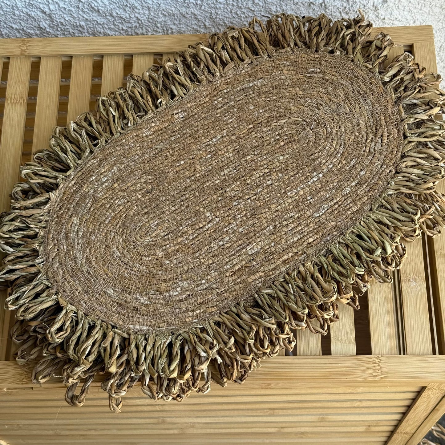 SVR 6 Adet Set Püskülü Oval Amerikan Servisi Hasır