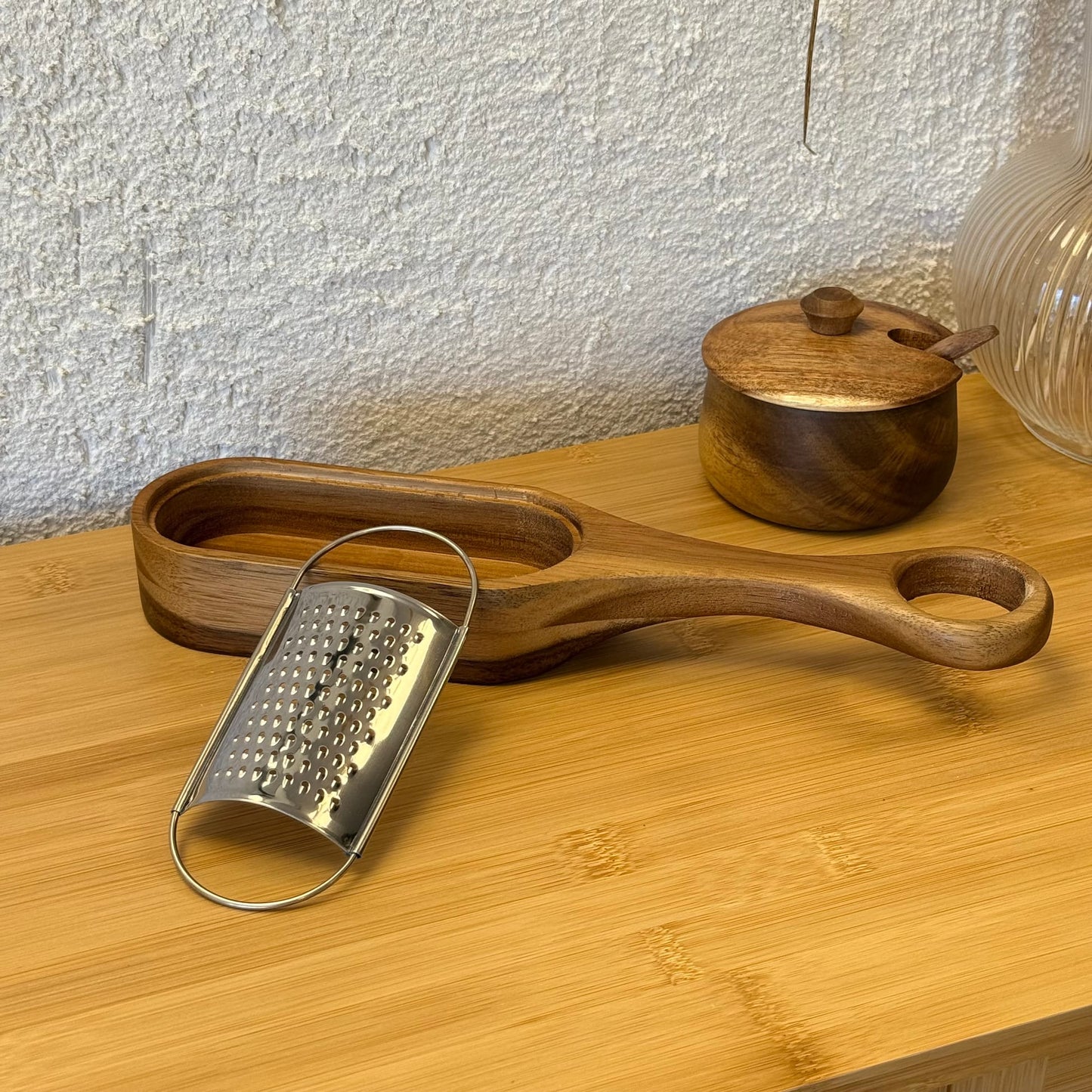 Ring Akasya Ağacı Hazneli Rende 30 cm