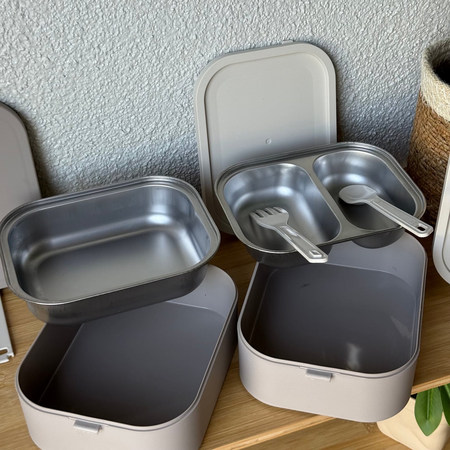 Okyanus 2 Katlı Lunch Box Bej 19,5x14,3x13,2 CM