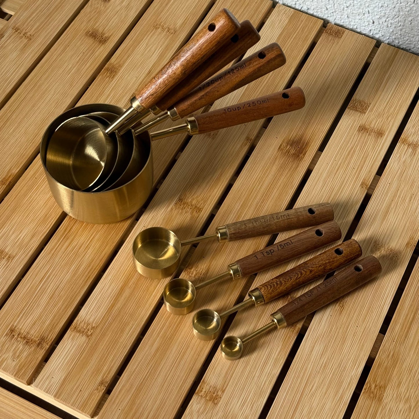 Barotti Ahşap Saplı Ölçü Kaşığı Set 8 Parça