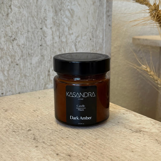 Kasandra Home Darka Amber Mum 250 ML (SİYAH)
