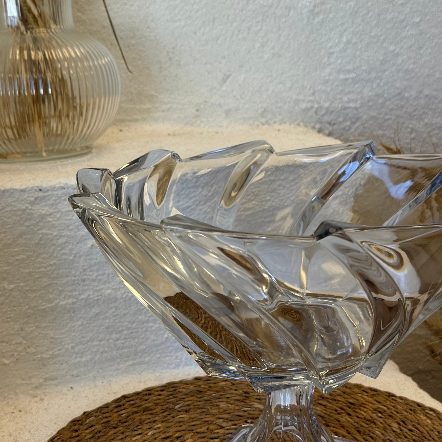 Eleanor Ayaklı Bol Kristal Kase 27x27x21 cm