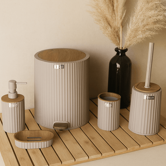 Coliseum Akrilik Banyo Seti 5 Parça Bej