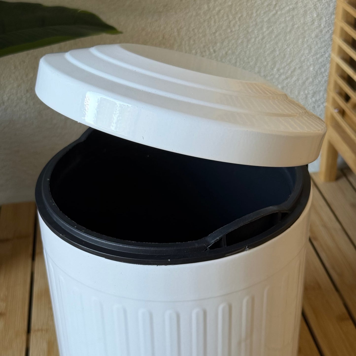 ZRA Vintage Çöp Kovası 5 Litre Beyaz