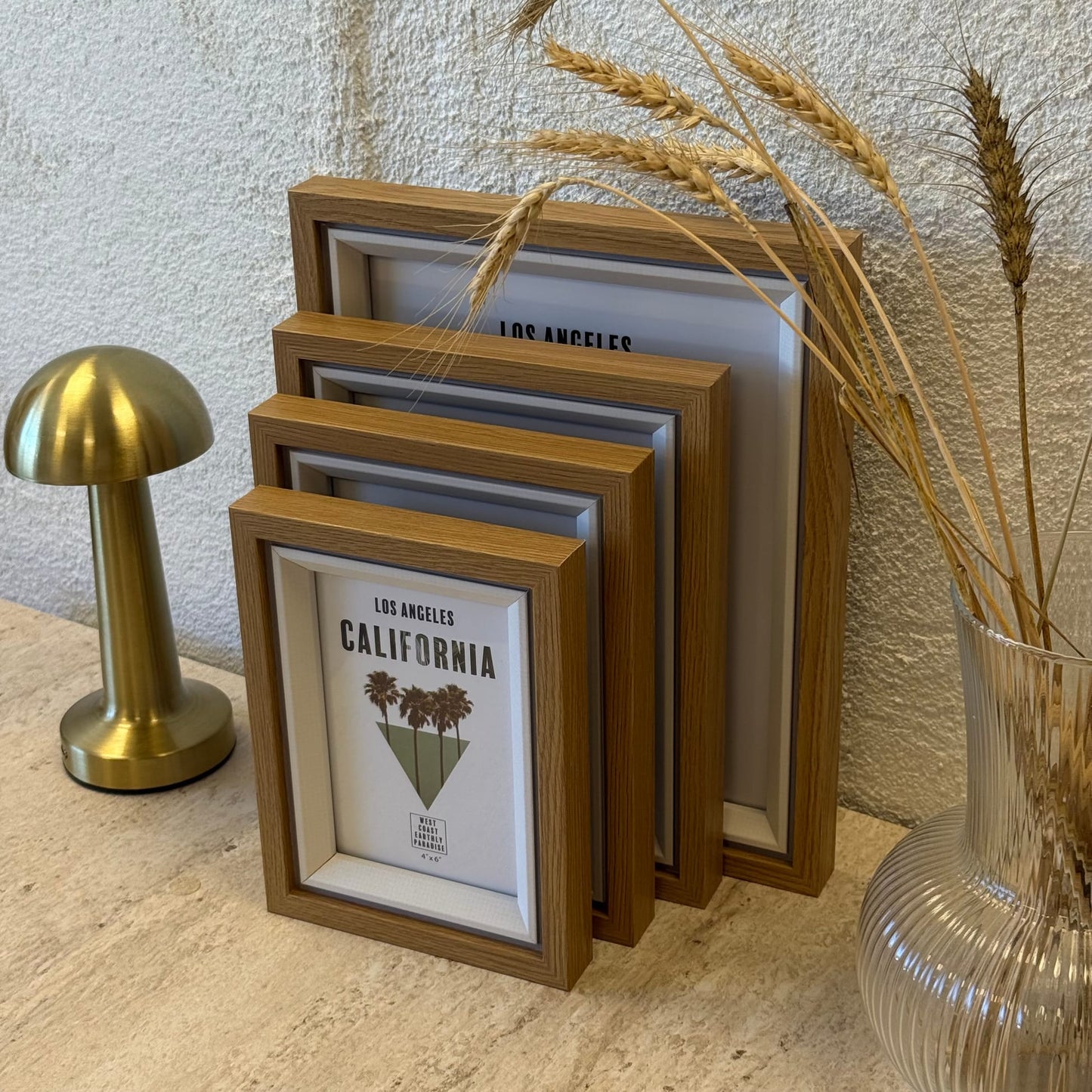 İKAE California 4 Boy Ahşap Çerçeve Seti (B)