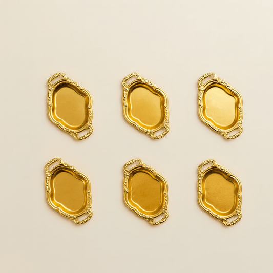 Gold 6 Lı Mini Sunumluk Seti Oval