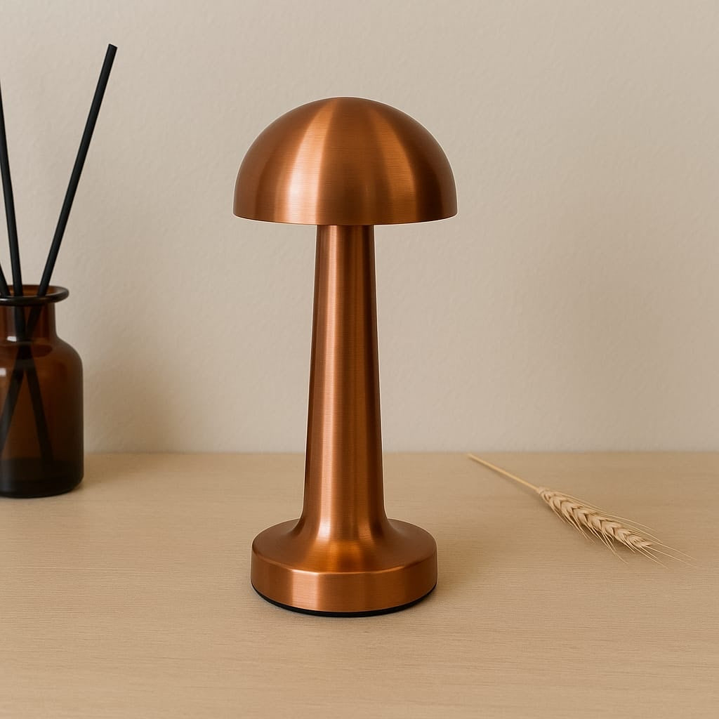 Mira Yuvarlak Masaüstü, 3 Fonksiyonlu Led Lamba Şarjlı 23 cm Rose