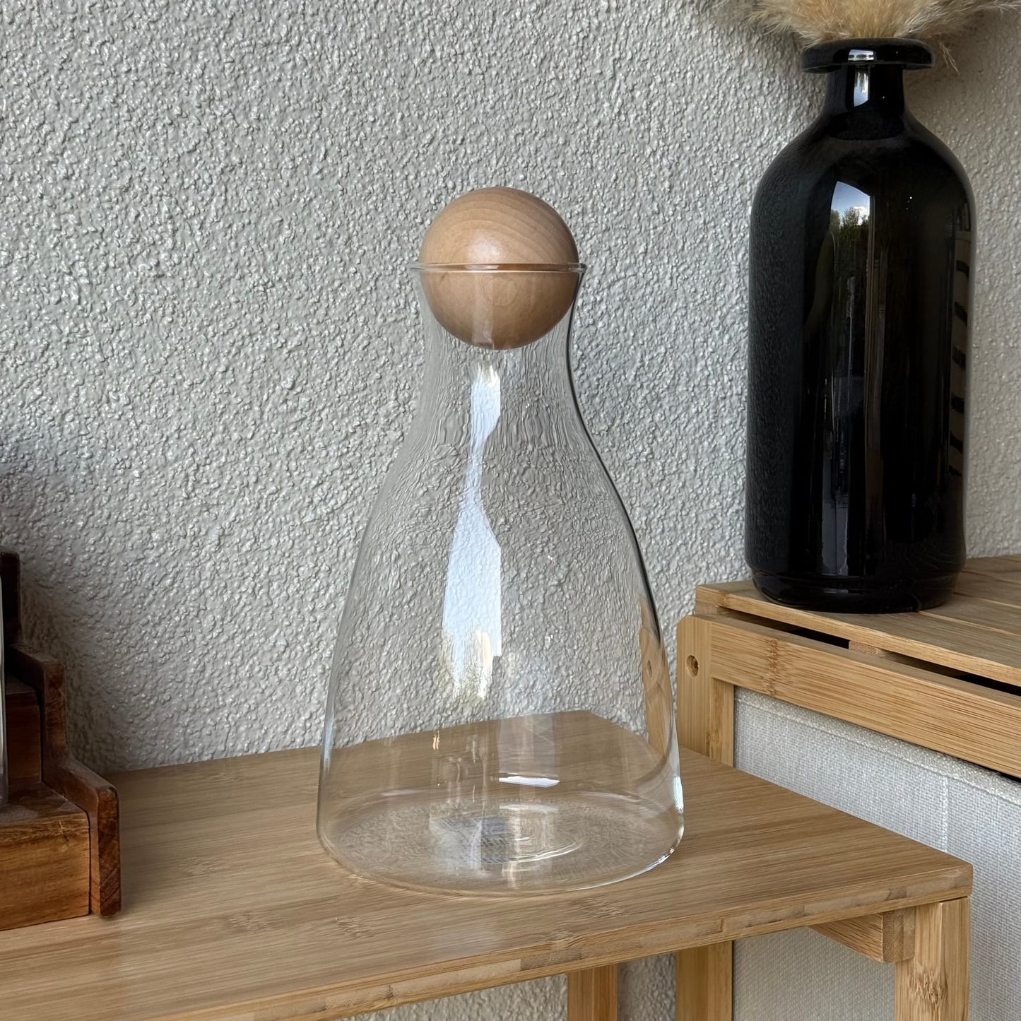 Ruby Bambu Top Kapaklı Cam Sürahi 1.7 Litre