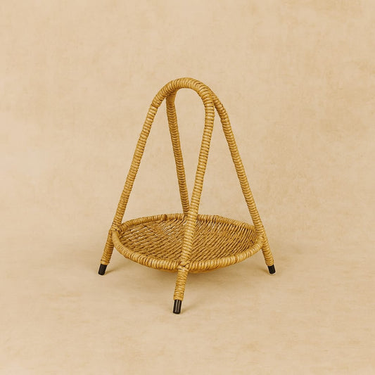 Deo Rattan Meyvelik Sunumluk 27 CM Naturel
