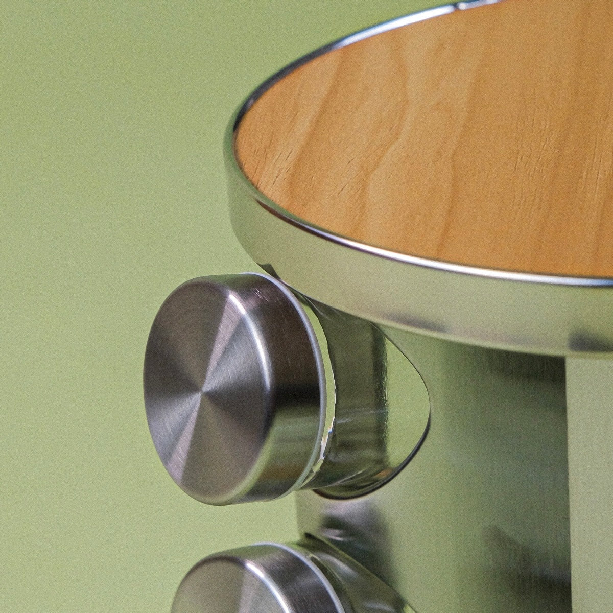 Dönen Standlı Ahşap Detaylı 12 Adet Cam Baharatlık Seti (KOD:4723)