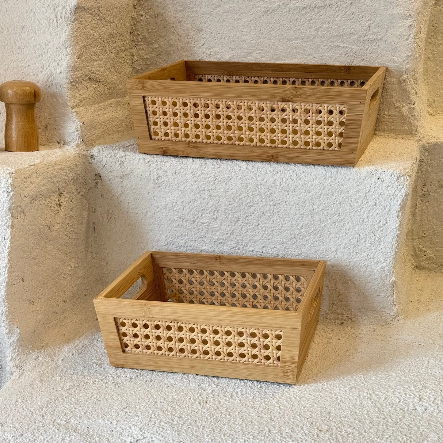 Kevin 2 Li Bambu Konik Model Sepet Seti