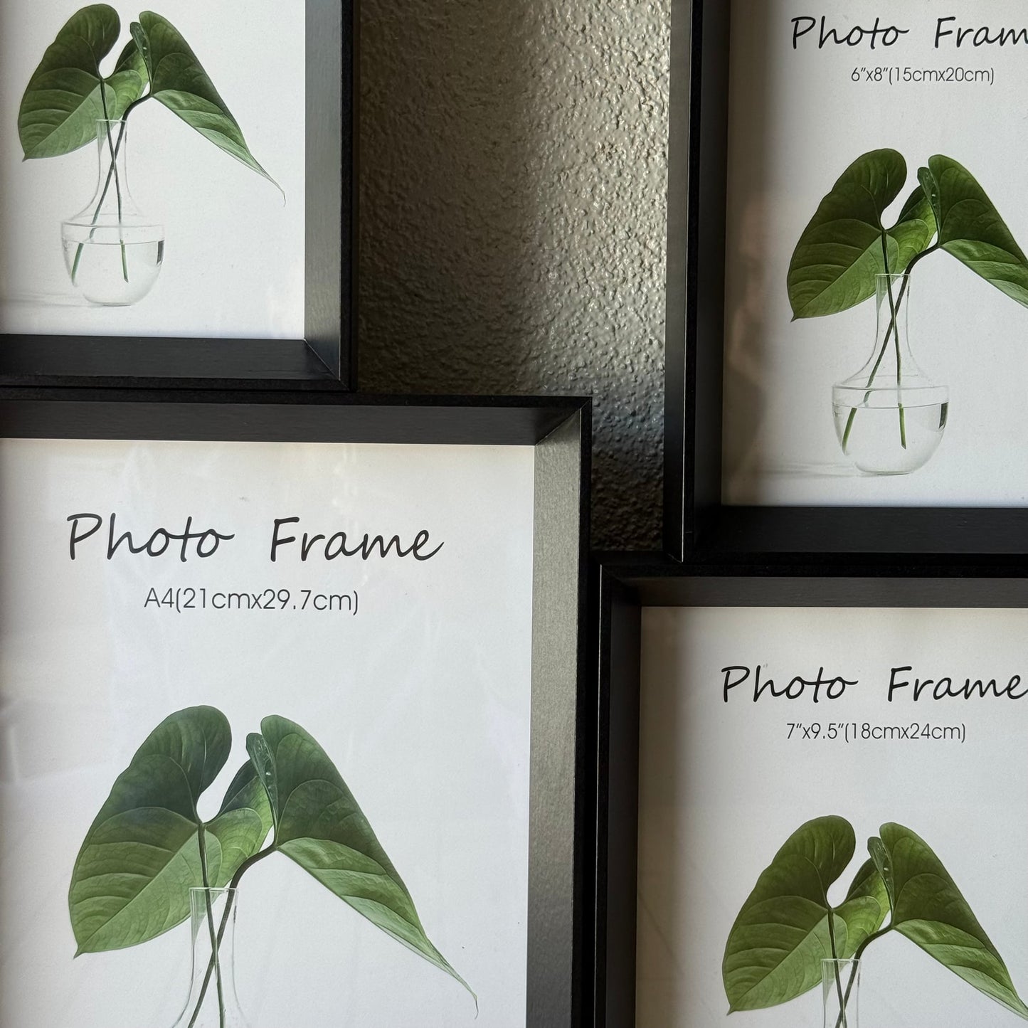 İKAE 5 Boy Ahşap Çerçeve Seti Mat Siyah