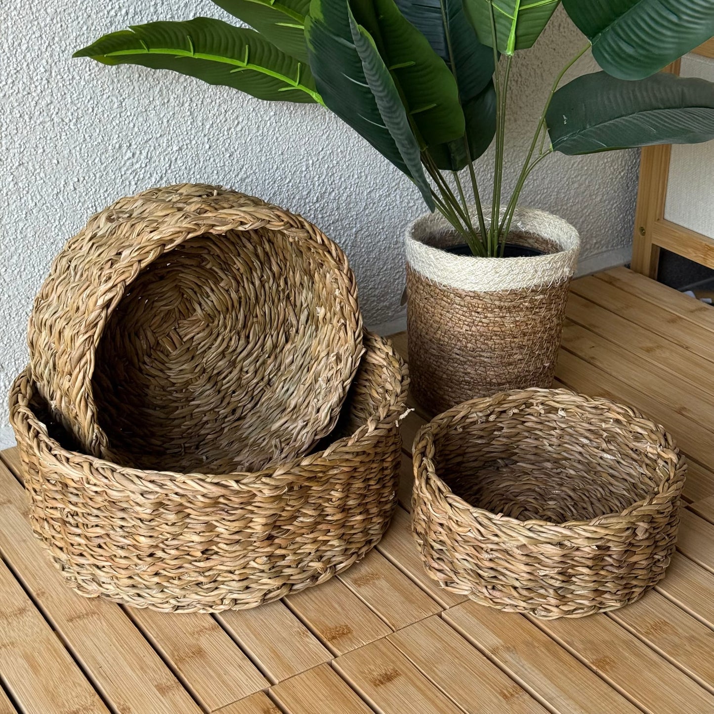 Nora Hasir 3 Boy Yuvarlak Sepet Seti Organizer