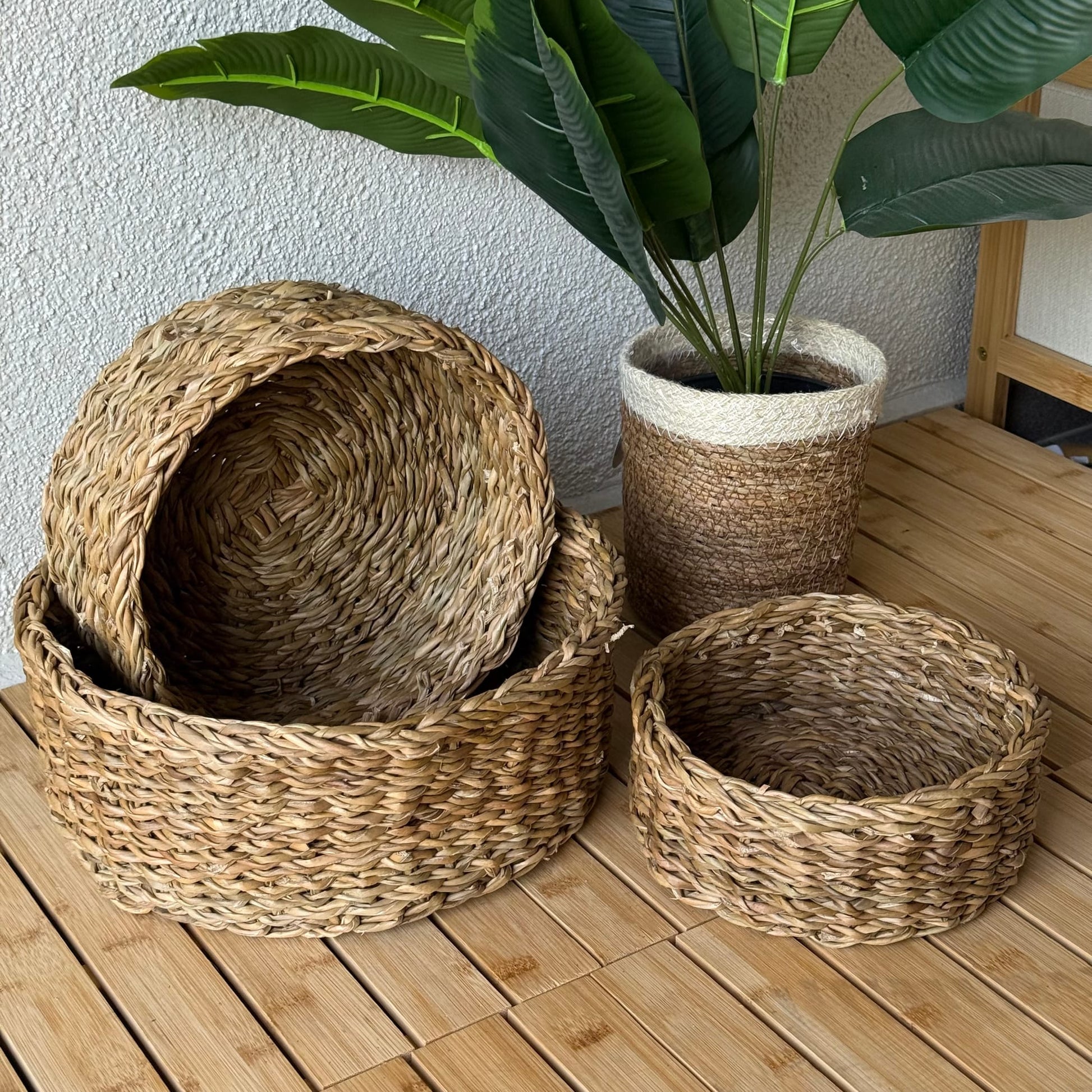 Nora Hasir 3 Boy Yuvarlak Sepet Seti Organizer