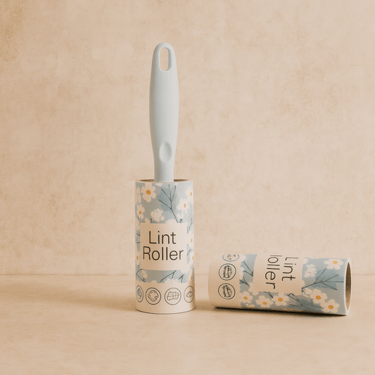 Lint Roller 3 Lü Tüy Toplayıcı Set Mavi Çiçekli