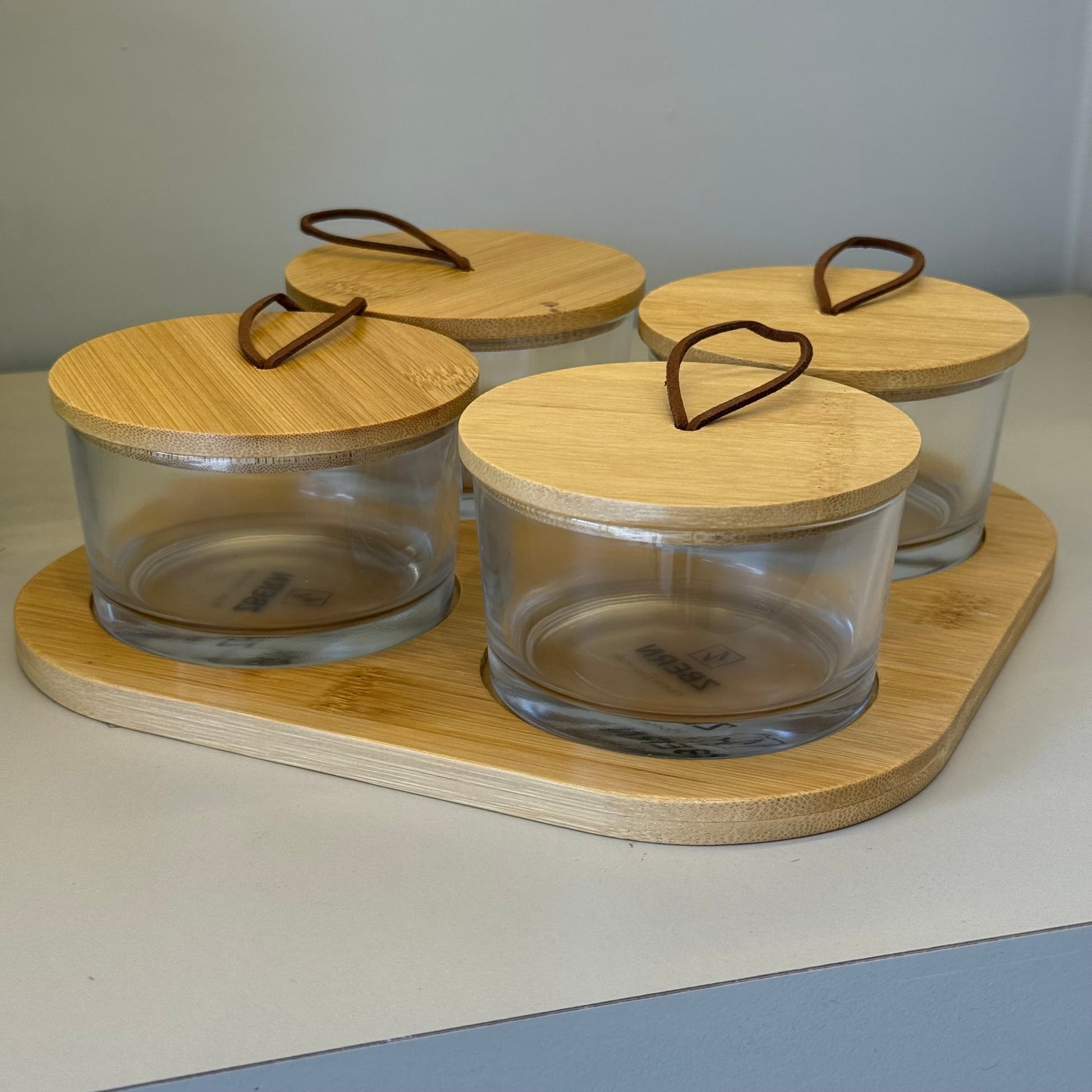 ZBERN Bambu Altlığı 4 Lü Kahvaltılık Seti