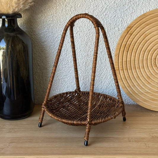 Deo Rattan Meyvelik Sunumluk 27 CM Kahve Rengi