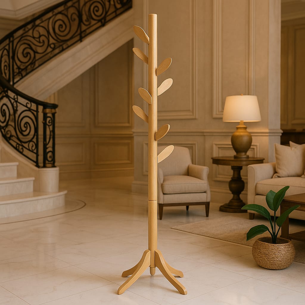 Elbis Bambu Ayaklı Demonte Askılık Portmanto 1.73 cm