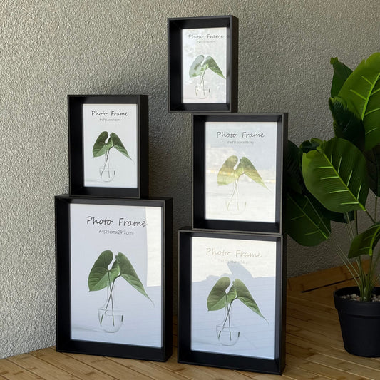 İKAE 5 Boy Ahşap Çerçeve Seti Mat Siyah