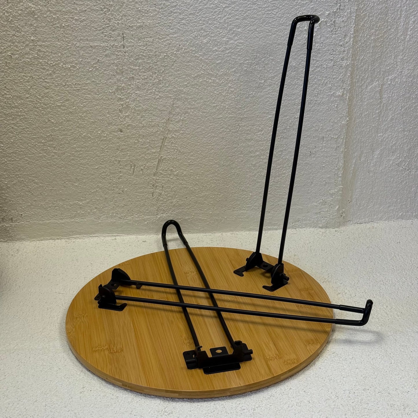 Katlanır Bambu Yuvarlak Orta Sehpa 44x44x46 cm