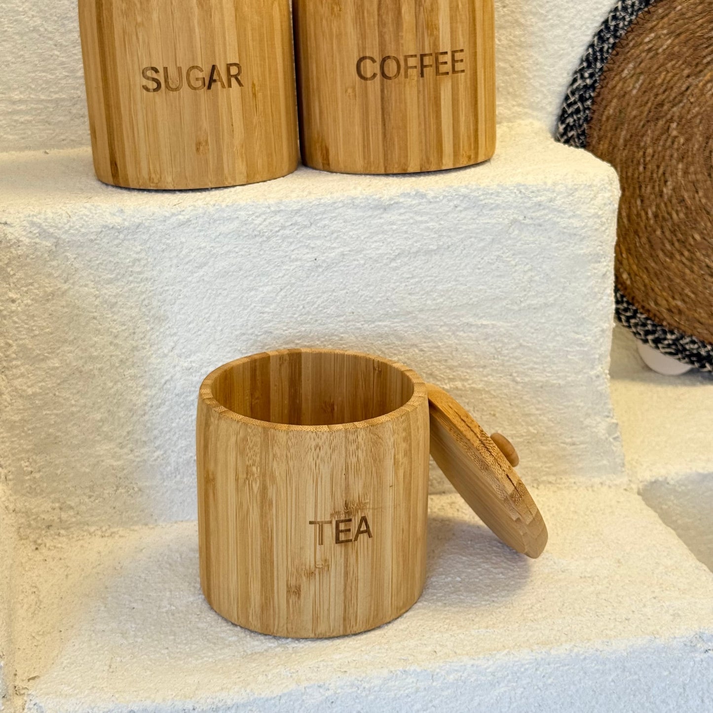 Miena Bambu Tombul Kavanoz Baharatlık Seti (Süper Fiyat)