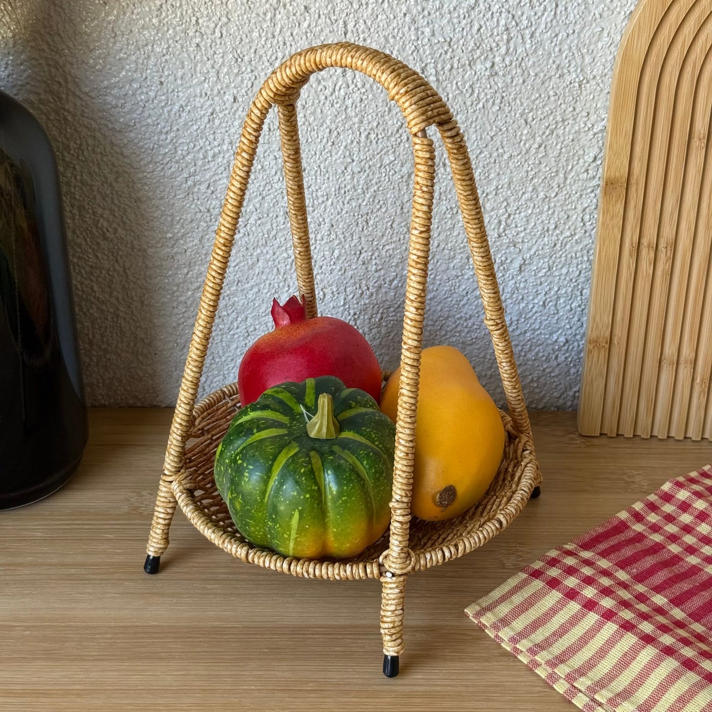 Deo Rattan Meyvelik Sunumluk 27 CM Naturel