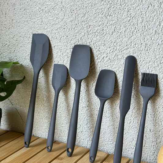 İcon Silikon Mutfak Seti 6 Parça Gri