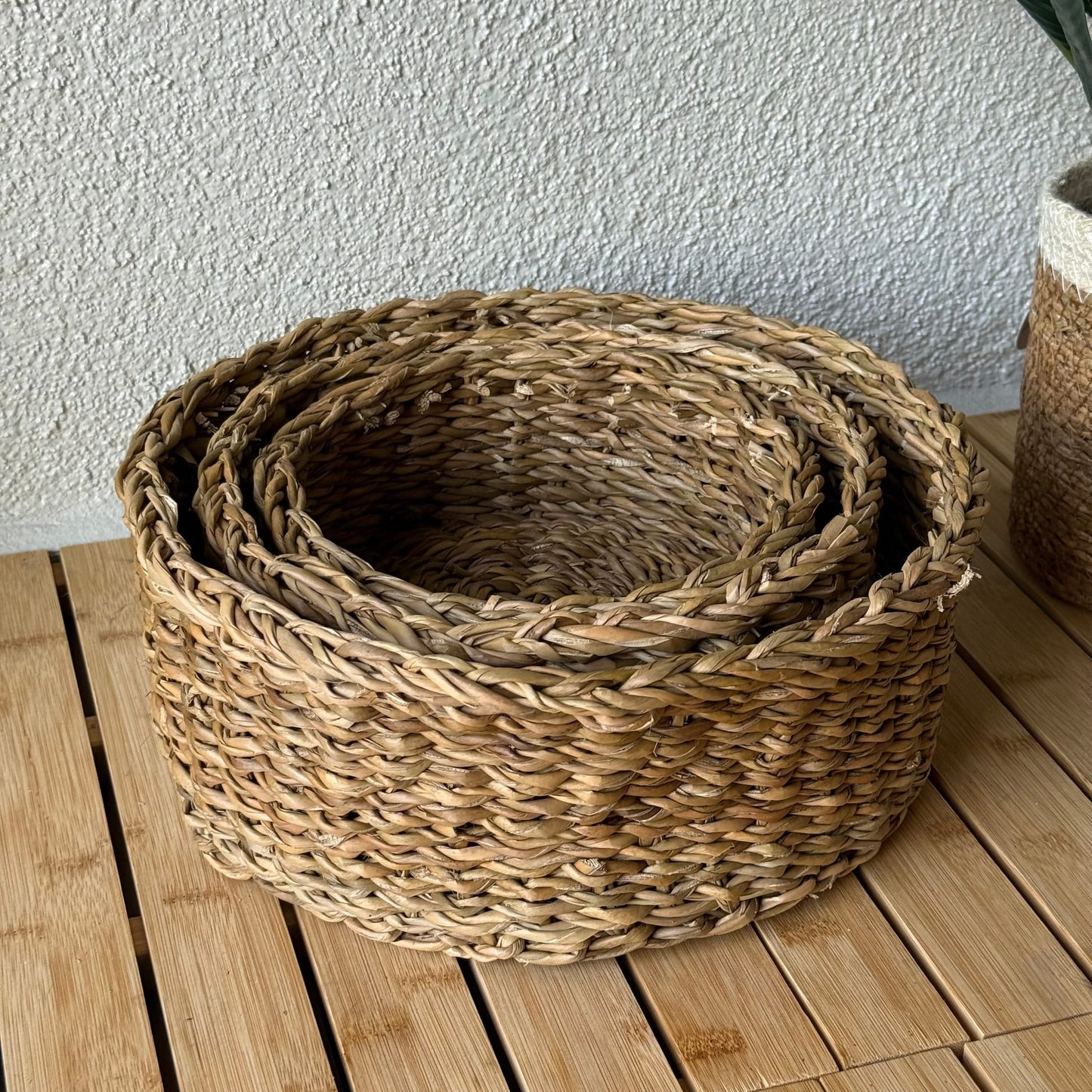 Nora Hasir 3 Boy Yuvarlak Sepet Seti Organizer