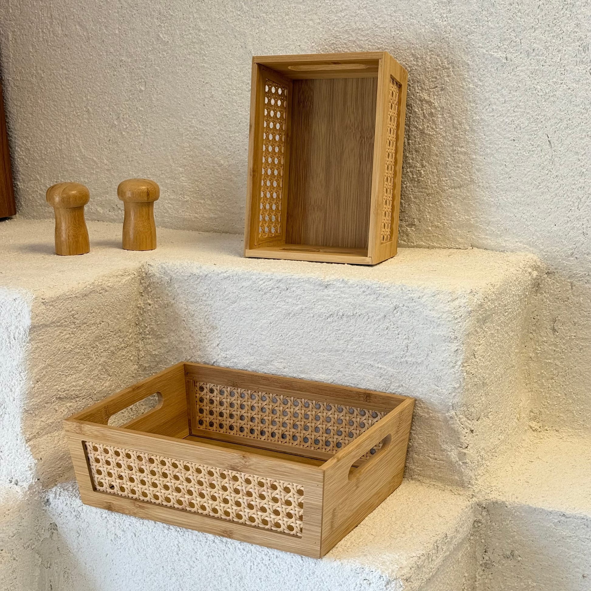 Kevin 2 Li Bambu Konik Model Sepet Seti