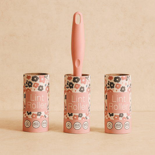 Lint Roller 3 Lü Set Tüy Toplayıcı Çiçek Desenli