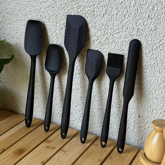 İcon Silikon Mutfak Seti 6 Parça Siyah